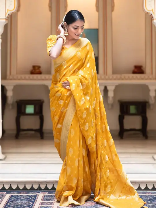 KHADI GEORGETTES SAREE uploaded by business on 2/13/2024