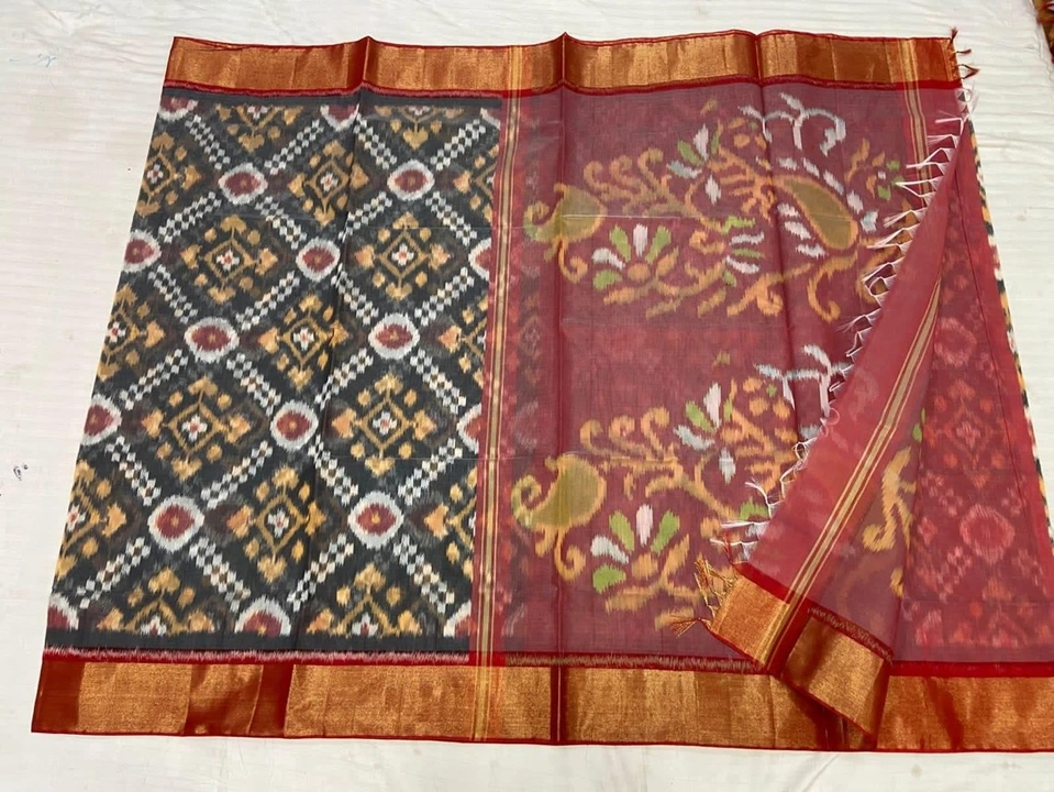 Pochampalle Ikath Sico Sarees uploaded by Pochampalle Ikkath silk & cotton Handloom on 2/14/2024
