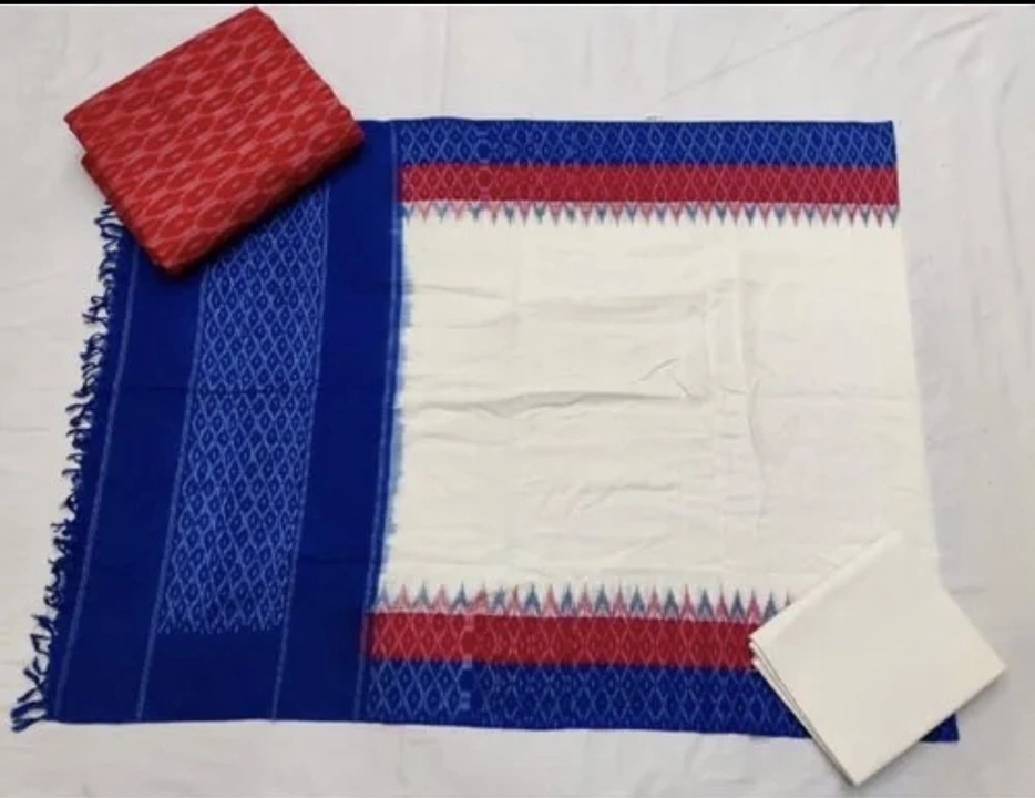 Pochampalle Double Ikath Cotton Dress material uploaded by Pochampalle Ikkath silk & cotton Handloom on 2/14/2024