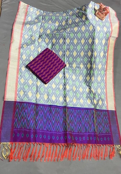Pochampalle Ikath sico Dress Material uploaded by Pochampalle Ikkath silk & cotton Handloom on 2/14/2024