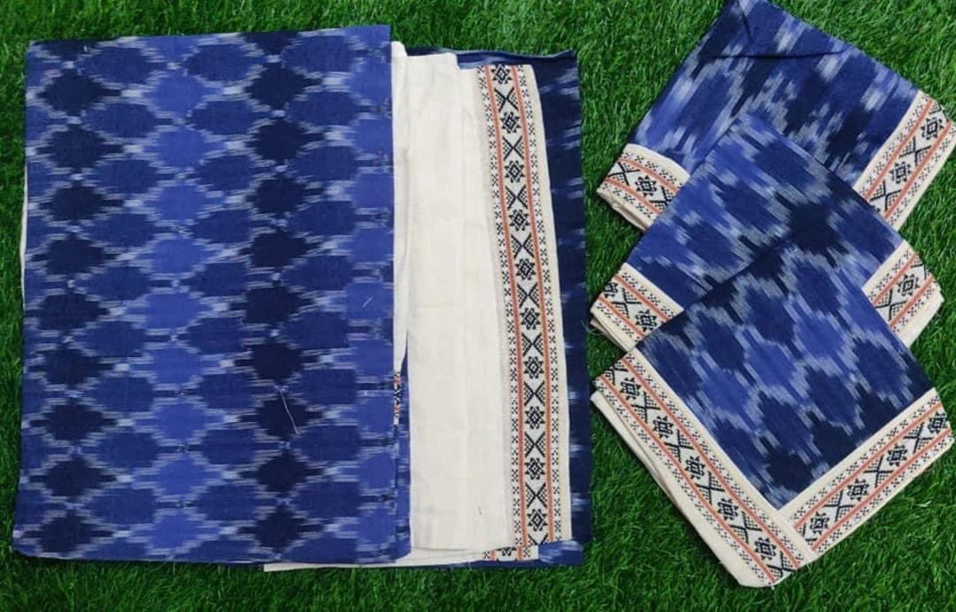 Pochampalle Ikath Cotton Diwn set uploaded by Pochampalle Ikkath silk & cotton Handloom on 2/14/2024