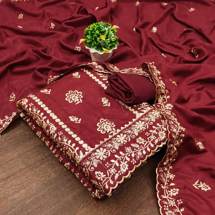 D VICHITRA SILK WITH MULTI WORK uploaded by Shiva Enterprise on 2/14/2024