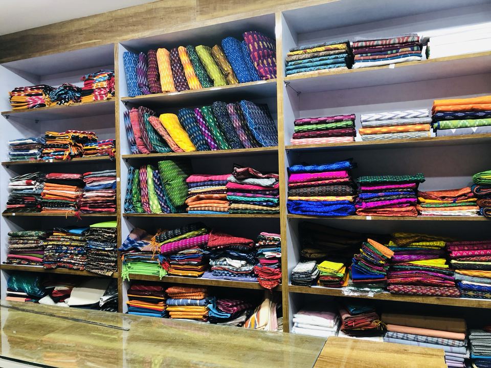 Shop Store Images of Pochampalle Ikkath silk & cotton Handloom