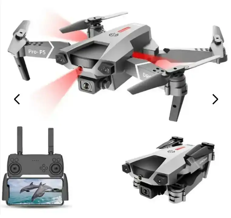DRONE P5 PRO 

4K VIDEO RECORDING

2 CAMERA 

1 BATTERY  uploaded by business on 2/15/2024