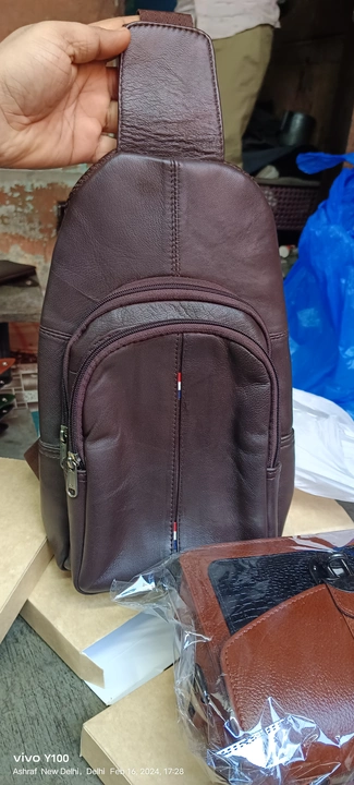 Leather chest bag uploaded by Reza Enterprises  on 2/16/2024
