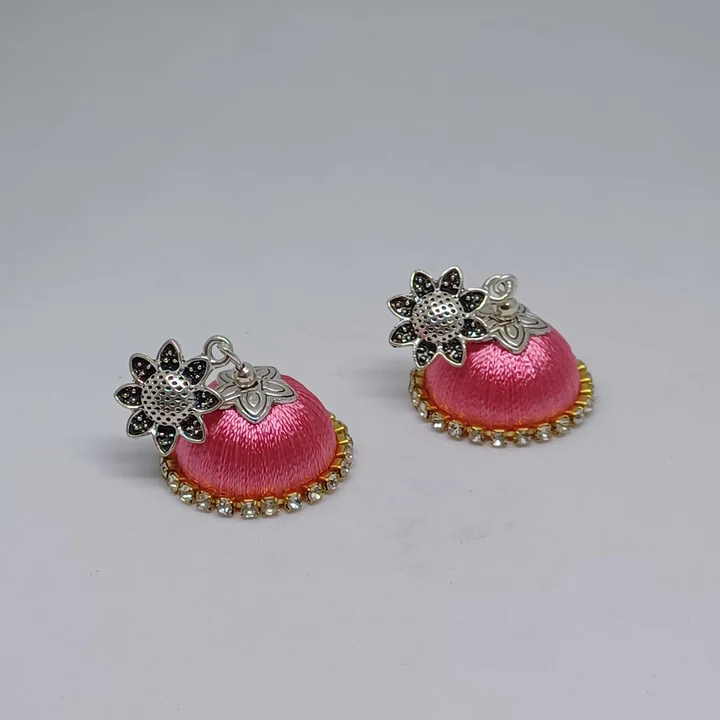Silk Thread  Jhumka  uploaded by SISI COLLECTIONS on 2/16/2024