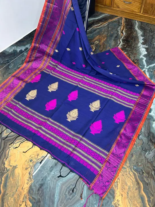 Handloom cotton saree  uploaded by business on 2/16/2024