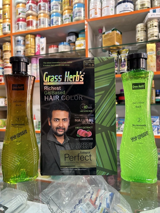 Grass herb hair gel color uploaded by business on 2/17/2024