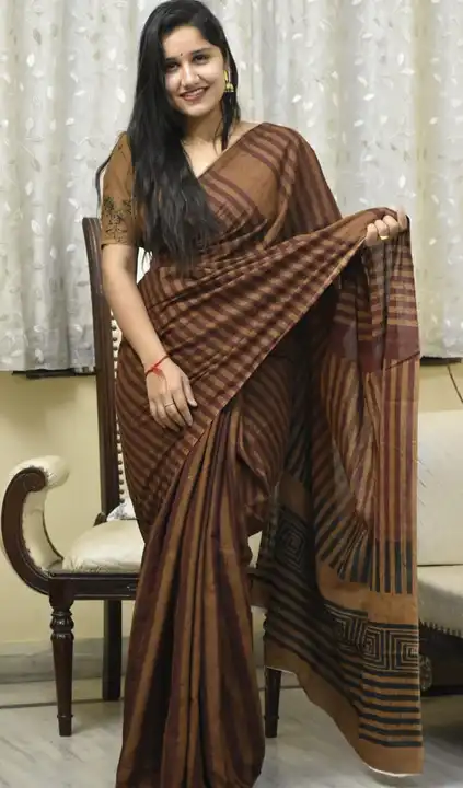 Cotton mulmul saree  uploaded by The print house  on 2/17/2024