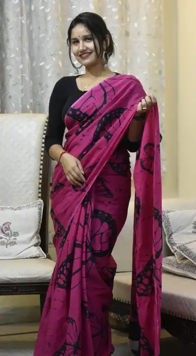 Cotton mulmul saree  uploaded by business on 2/17/2024