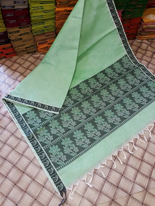 Pure cotton emboss saree's  uploaded by SRI AMMAN SAREES MANUFACTURE on 2/17/2024