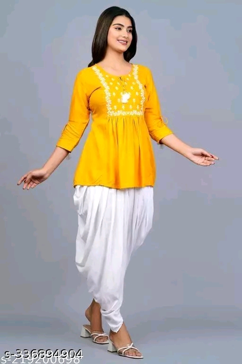 Kurti With Dhoti Full Set uploaded by business on 2/17/2024