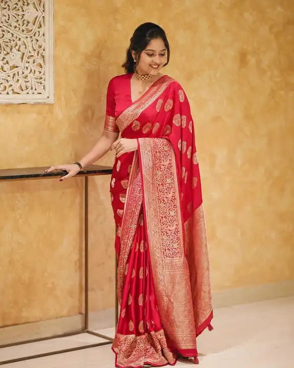 Post image Zarikan Persian Red Soft Silk Saree With Classic Blouse

👉Discripation : Persian Red Saree is a classic and elegant design for special occasions. The golden zari weaving has such an alluring pattern on it that makes this saree stand out from others. A rich and elegant pallu with attractive border enhances the overall beauty of this saree.

👉Saree Detail:
Fabric: Soft Silk
Colour: Persian Red
Work Type: Jacquard
Saree : 5.50Mtr , Blouse Piece: 0.80Mtr

👉Blouse Detail: 
Fabric: Soft Silk
Colour: Persian Red
Work Type: Jacquard
Stitching Type: Unstitched

*RATE :- 1949/-* (Cash on Delivery available)  
*₹FREE SHIPPING ALL OVER INDIA...!*  
*WHATSAPP - 9051977858*

✅ THE ODWITIYA BRAND PRODUCTS ✅  
🔙 We Take Guarantee Of our products 🔚

 #saree #traditional #sareestyle #stylish #partywearsarees #sareedraping #instagram #banarasisilk #silksareeshopping #sareesofinstagram #trending #banrasisaree #onlineshopping #instagramreels #silksaree #partywearcollection #banarasi #sareelovers #partywear #silk #silksareecollection #bollywoodsarees #banarasisilksaree #silksareeblousedesigns #bollywoodsareescollection