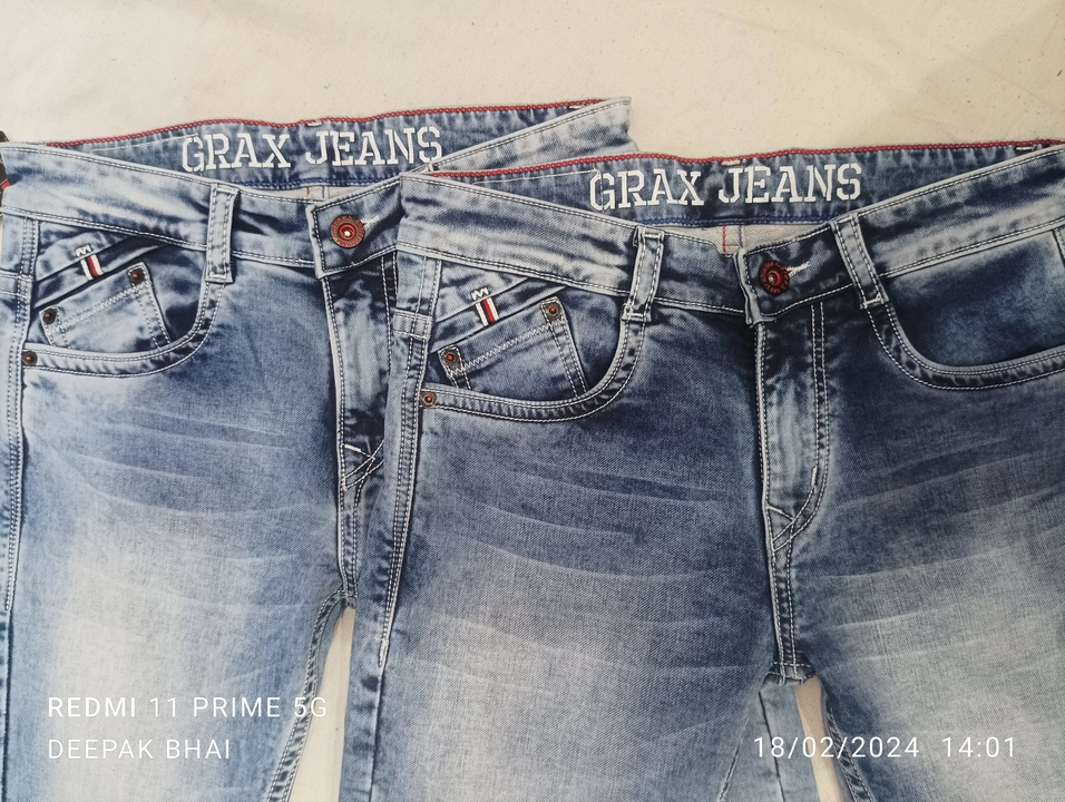Denim jeans uploaded by business on 2/18/2024