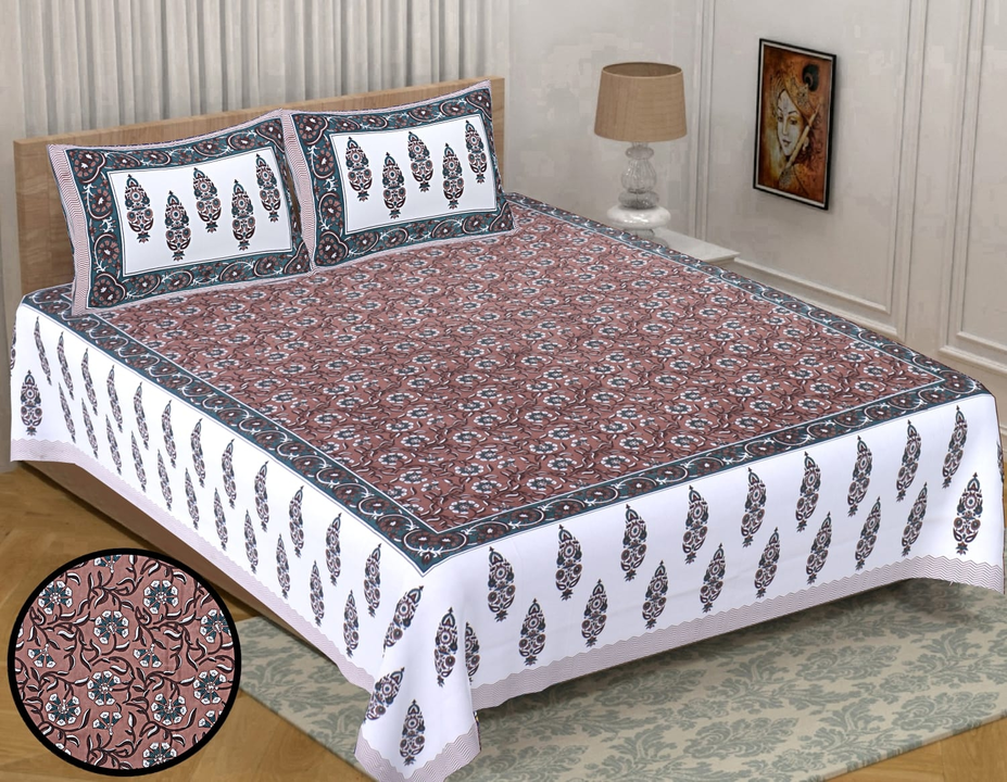 Jaipuri cotton bedsheet uploaded by Narsinh Enterprises on 2/18/2024
