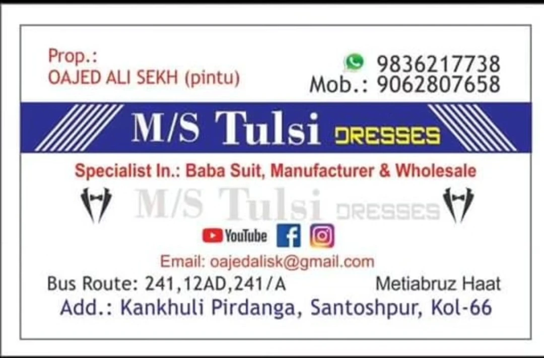 Post image M/S TULSI DRESSES has updated their profile picture.