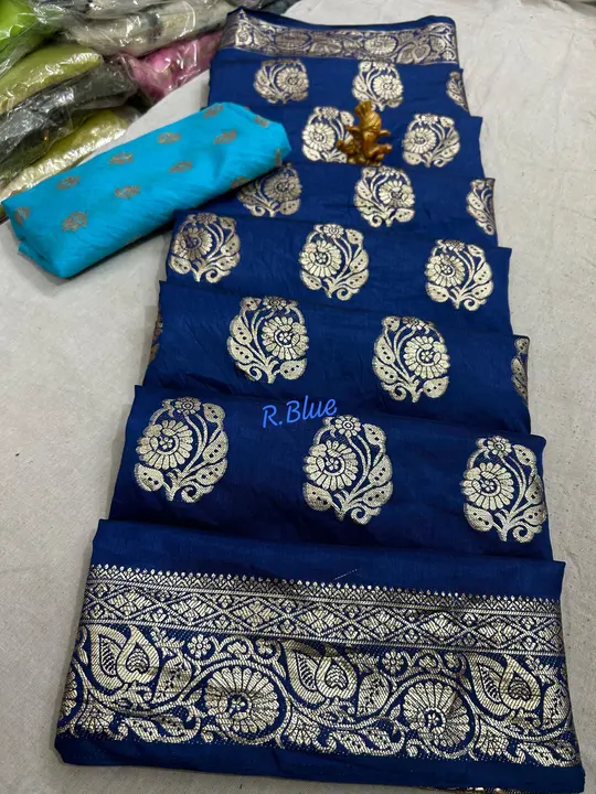 9983344462.  New launched💥 Enjoy this winter season with special 💠💠💠  Nylon Dola silk Saree⚡⚡

✨ uploaded by Gotapatti manufacturer on 2/19/2024