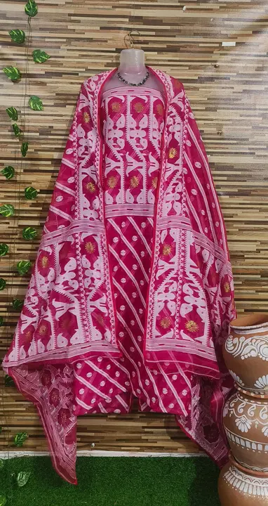Mix  cotton jamdani weaving  uploaded by Basak Handloom on 2/19/2024