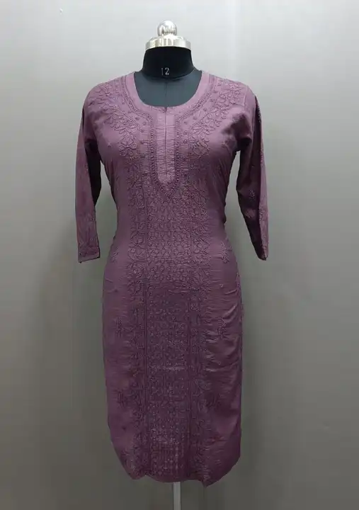 Kurti
Fabric modal silk
Lenth 46
Size 36 to 44
Pannel design. uploaded by Msk chikan udyog on 2/19/2024