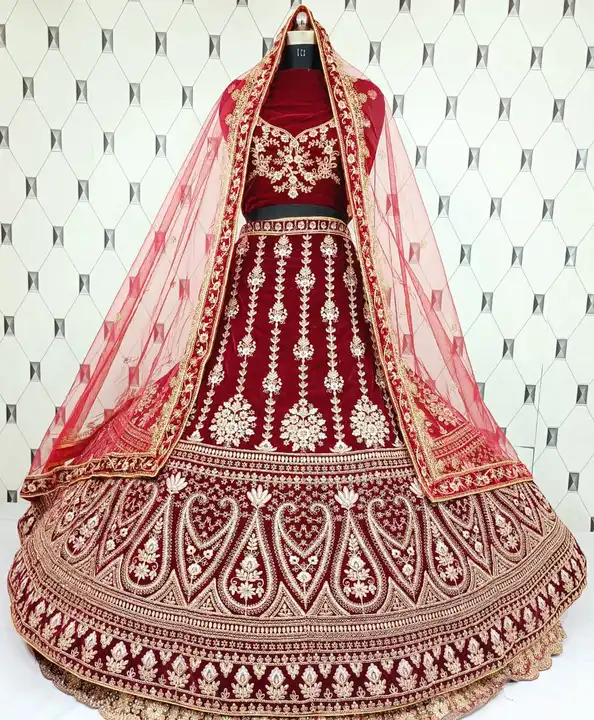 Heavy bridal Lahenga   9998811153 uploaded by Gunja suit on 2/19/2024