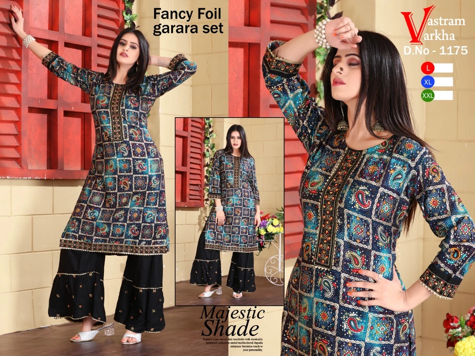 Post image XL XXL AVAILABLE 
Sharara Set Two piece