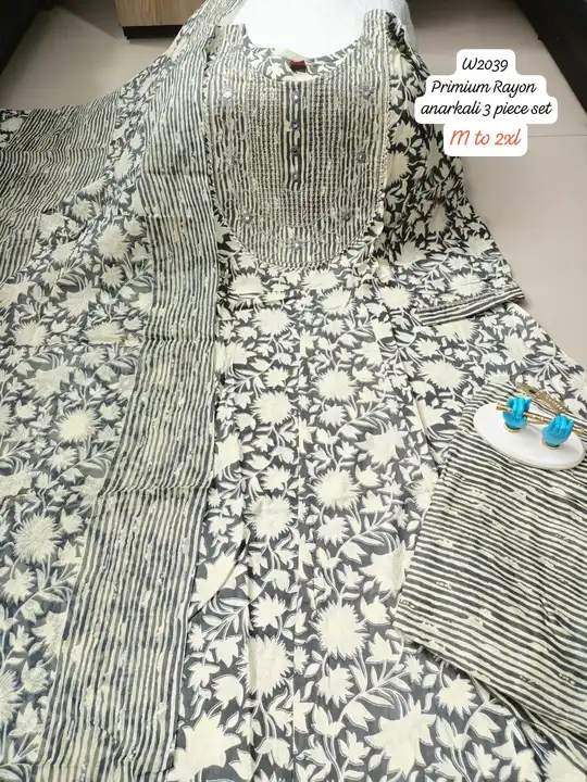 Premium Rayon Three Piece Suit uploaded by Vihu fashion on 2/20/2024