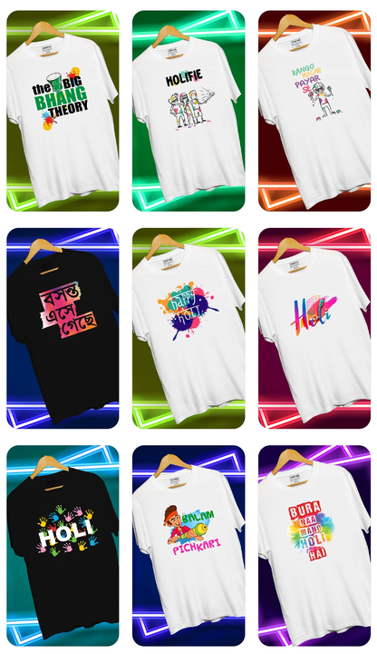 Holi tshirt uploaded by business on 2/20/2024