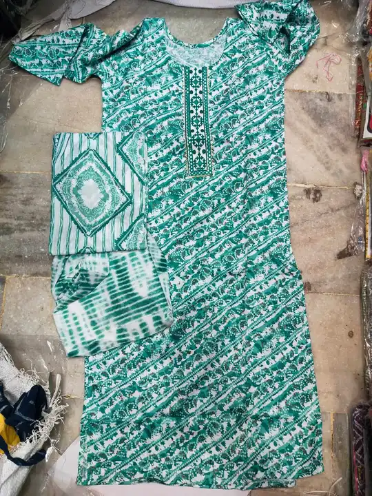 3pc kurti set  uploaded by M.S. collection on 2/21/2024
