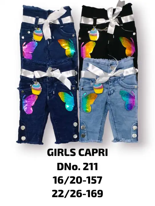 GIRLS JEANS  uploaded by Rivi Kids Fashion.... KIDS WHOLE SALE  on 2/21/2024