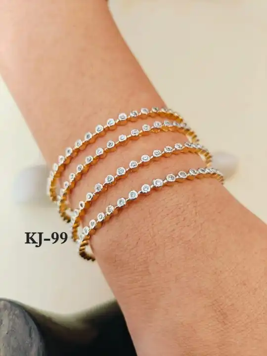 Premium quality Cubic zirconia,gold plated bangles uploaded by CULTURE on 2/21/2024