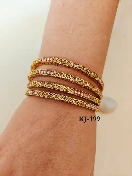 Premium quality Cubic zirconia,gold plated bangles uploaded by CULTURE on 2/21/2024