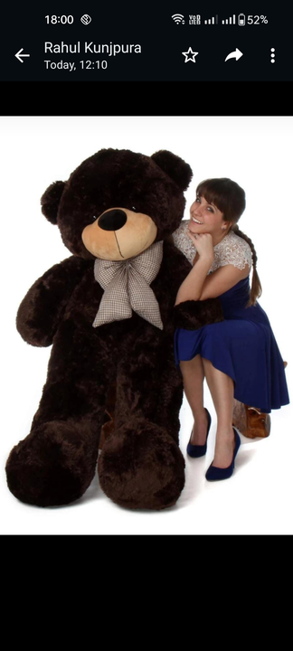 Post image I want 1 pieces of 6feet teddy bear  at a total order value of 500. Please send me price if you have this available.