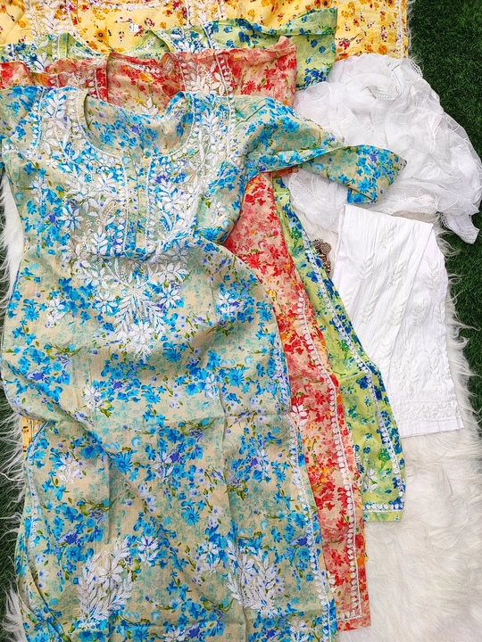 Kashmiri+front booti jaal kurti uploaded by business on 2/21/2024
