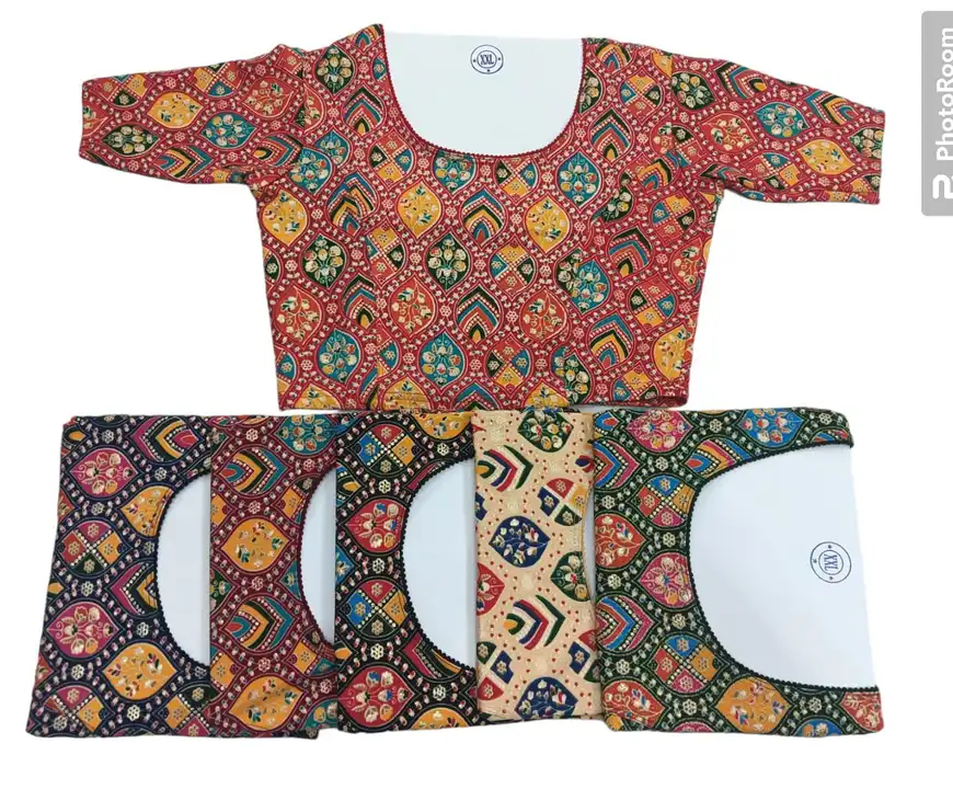 Multicolor printed blouse uploaded by business on 2/21/2024