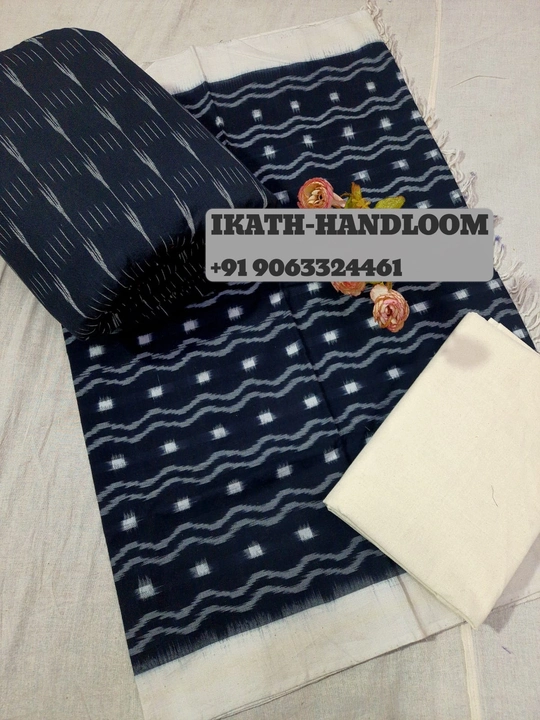 Pochampalle Ikath Cotton Dress material  uploaded by business on 2/21/2024