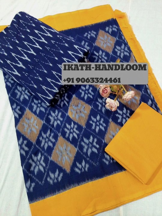 Pochampalle Ikath Cotton Dress material  uploaded by Pochampalle Ikkath silk & cotton Handloom on 2/21/2024