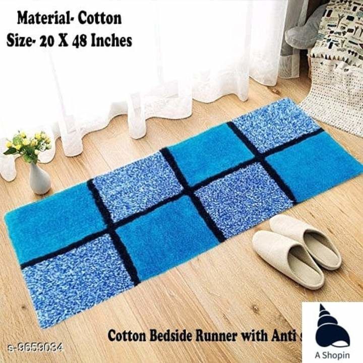 Cotton check bedside runner uploaded by business on 3/25/2021