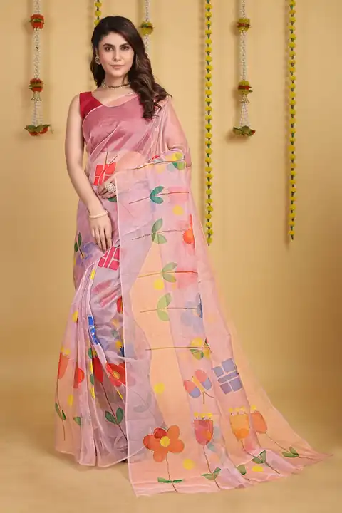 Organza uploaded by Kesari Nandan Fashion saree and dress material on 2/22/2024