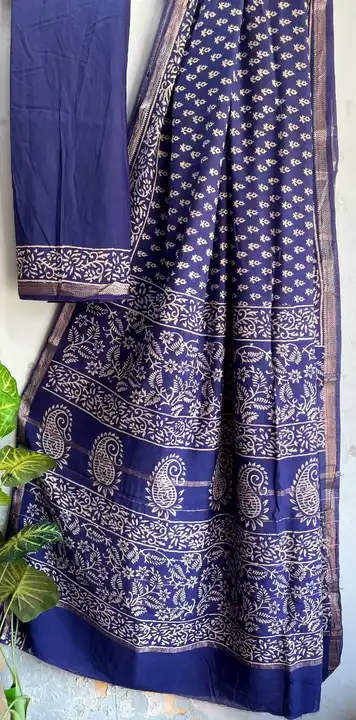 Maheshwari cotton saree  uploaded by Indiana Creations  on 2/22/2024