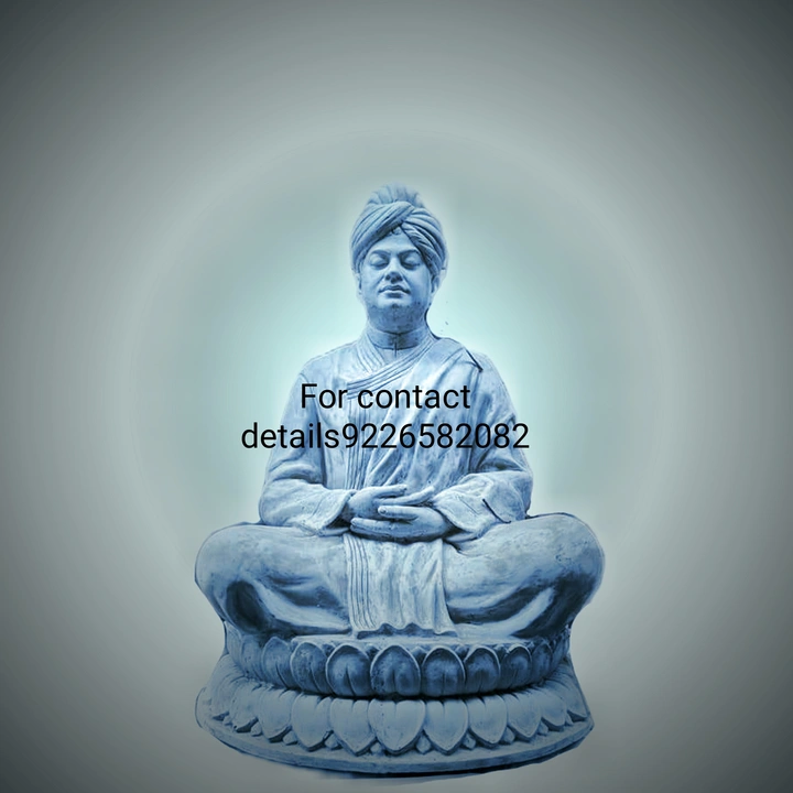 Swami Vivekanand fiber statue  uploaded by Manekar arts yavatmal on 2/22/2024