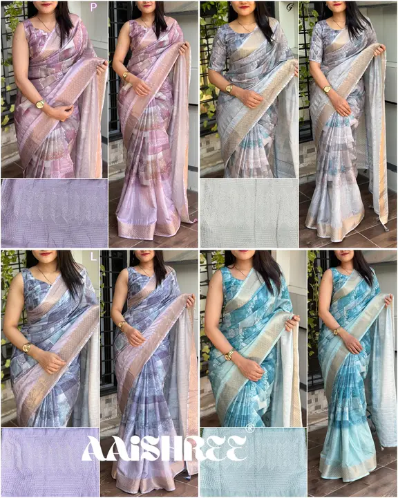*DESIGN - NEERJA*

*Perfectly crafted classy digital prints saree with fine crossic work.*
 uploaded by N K SAREES  on 2/22/2024