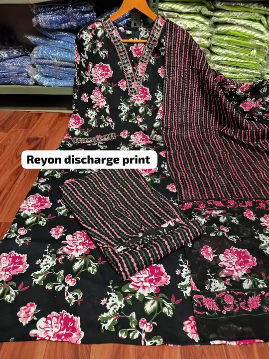 *🎊 new .v-nack  Afgani 3pcs fabric 🎊*

*Premium get reyon kurtis with heavy embroidery  work with  uploaded by JAIPURI FASHION HUB on 2/22/2024