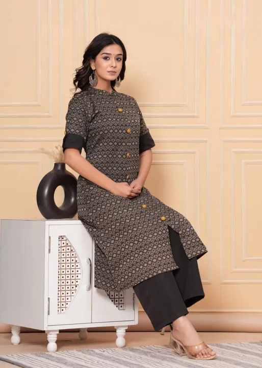 💥 *Beautiful Pure Cotton handloom kurti pant set*💥

💥 *Look towards breezy silhouettes that will  uploaded by business on 2/22/2024