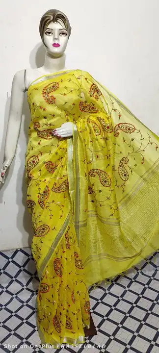 BHAGALPURI SILK BY LINEN SAREE uploaded by S.N.COLLECTIONS  on 2/22/2024