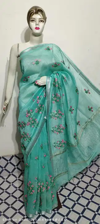 BHAGALPURI SILK BY LINEN SAREE uploaded by S.N.COLLECTIONS  on 2/22/2024