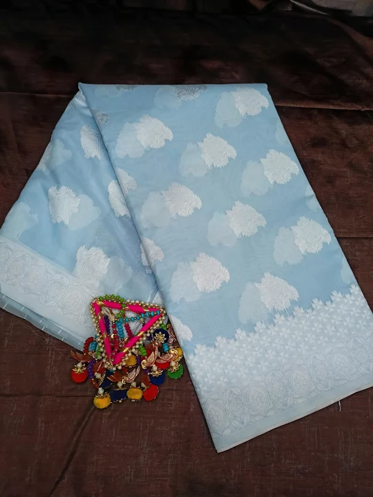 Women's soothing pastel silk cotton sarees new collection  uploaded by business on 2/22/2024