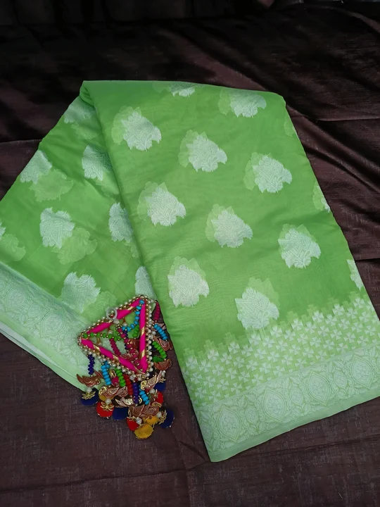 Women's soothing pastel silk cotton sarees new collection  uploaded by Silk creations on 2/22/2024