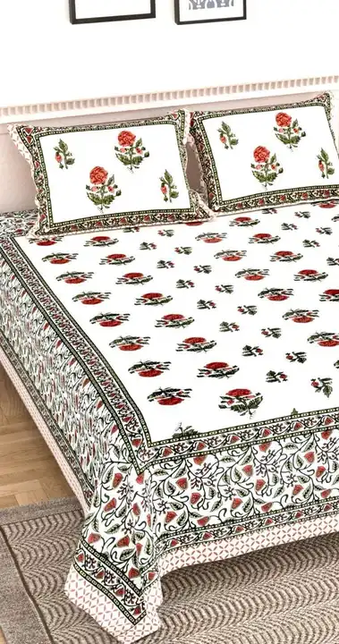 Jaipuri Cotton Bedsheet uploaded by Gulmohar Bedsheets on 2/22/2024