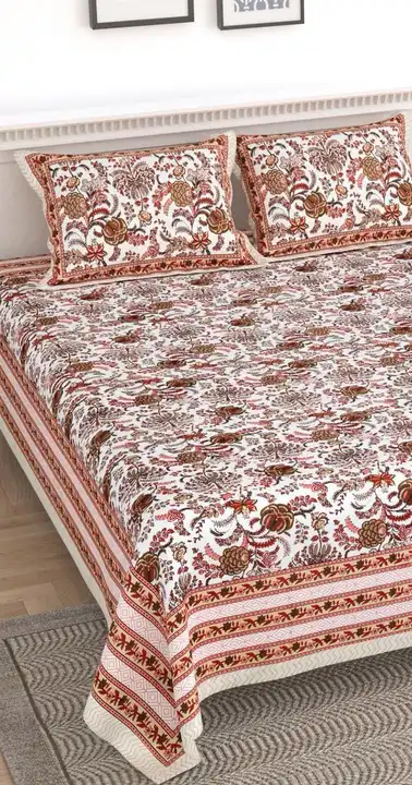 Jaipuri Cotton Bedsheet uploaded by Gulmohar Bedsheets on 2/22/2024