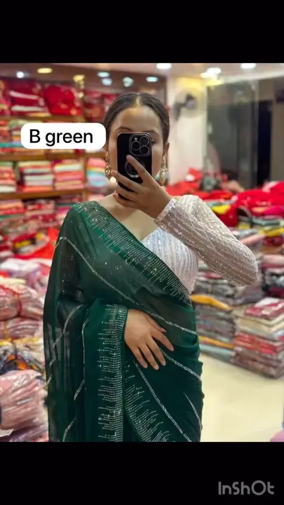 Georgette saree  uploaded by SAURYA LIFE STYLE on 2/22/2024